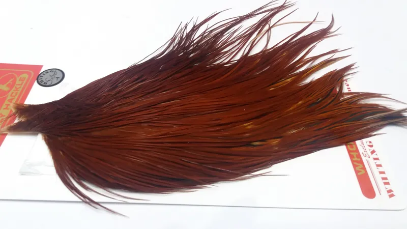 Whiting Silver Grade Dry Fly Rooster Cape in Natural Brown A-4